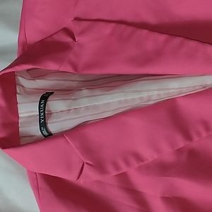 Yixuan Women's Size Large Pink Blazer Jacket